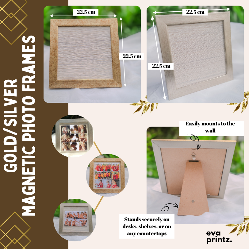 Small - Photo Magnetic Frames (22.5cm x 22.5cm)
