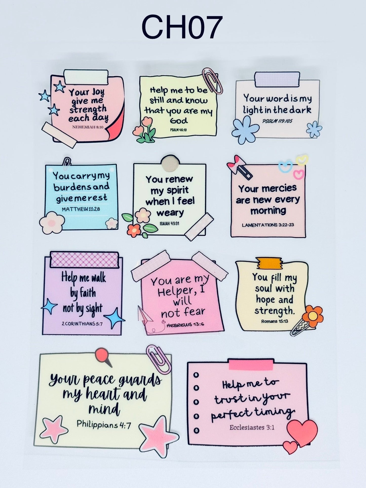 [CHRISTIAN STICKERS] UV Premium Stickers/Decals