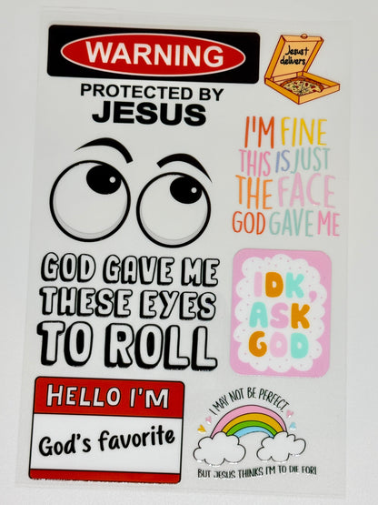 [CHRISTIAN STICKERS] UV Premium Stickers/Decals