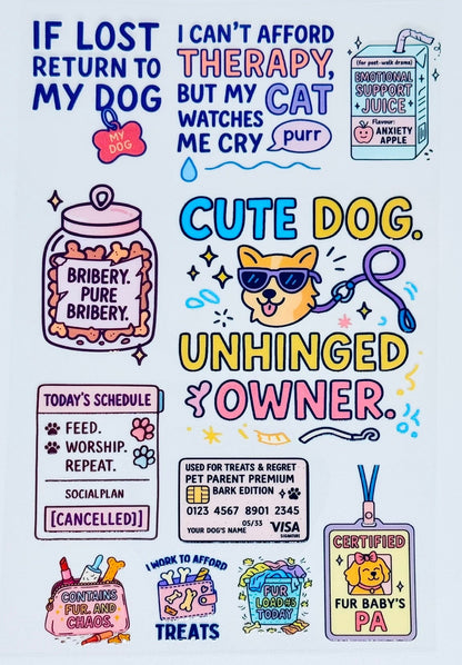[DOG/FURBABIES STICKERS] UV Premium Stickers/Decals
