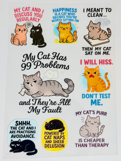 [CAT STICKERS] UV Premium Stickers/Decals