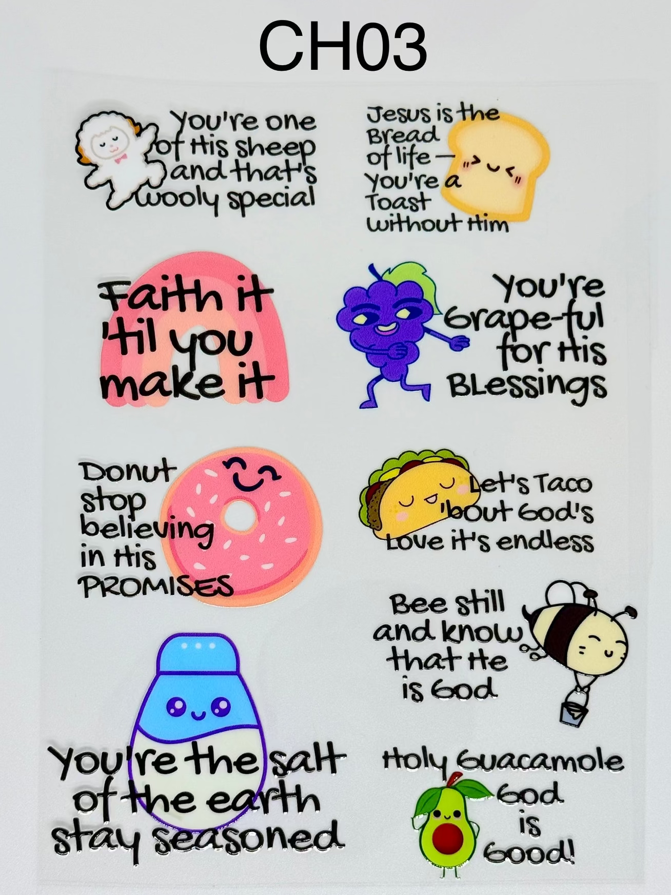 [CHRISTIAN STICKERS] UV Premium Stickers/Decals