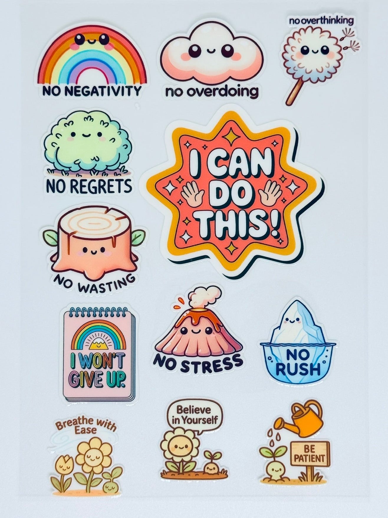 [POSITIVE AFFIRMATIONS STICKERS]  UV Premium Stickers/Decals