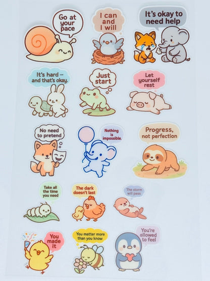 [POSITIVE AFFIRMATIONS STICKERS]  UV Premium Stickers/Decals