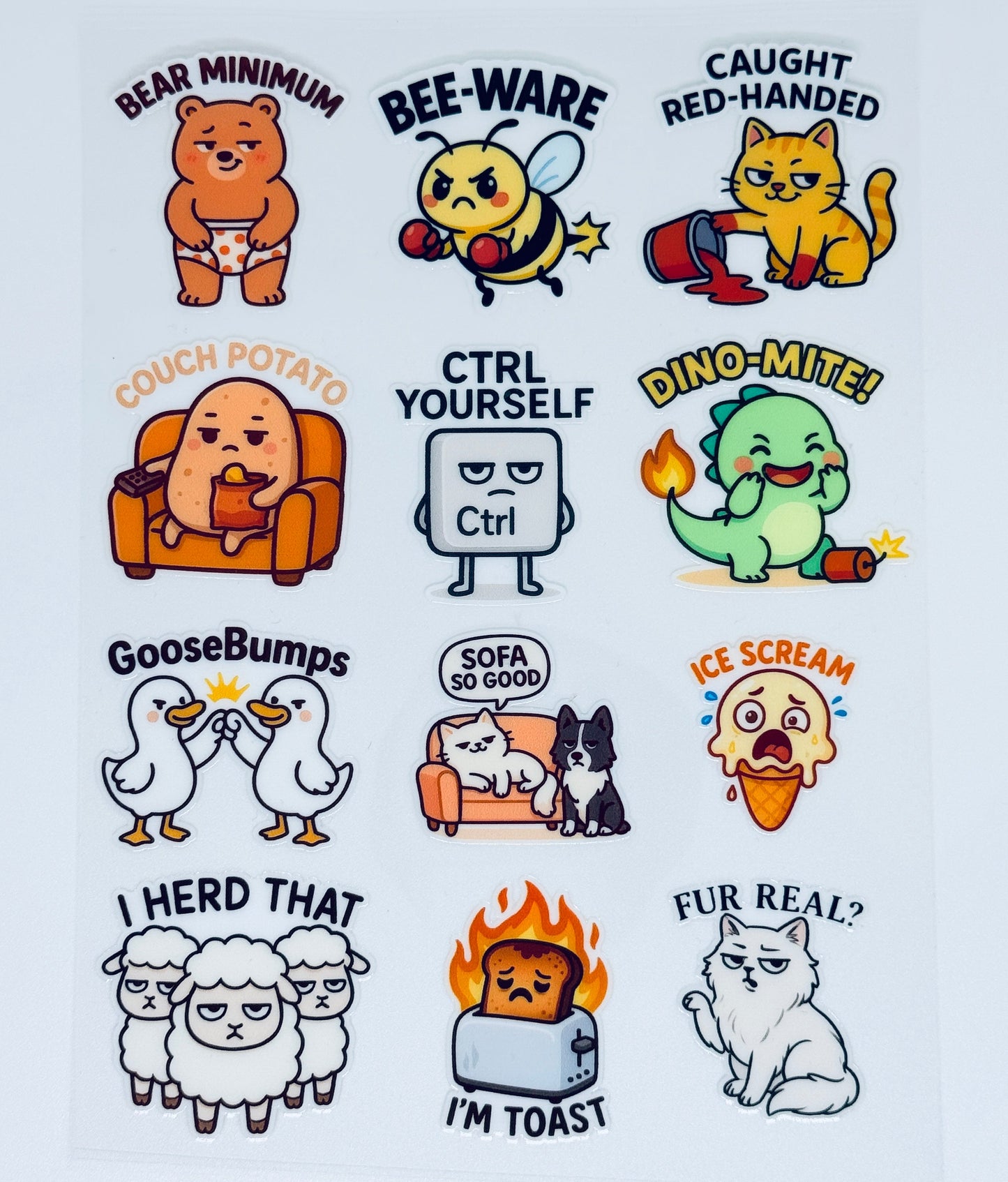 [HUMOUR STICKERS] UV Premium Stickers/Decals