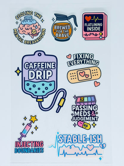 [DOCTORS/NURSE STICKERS] UV Premium Stickers/Decals