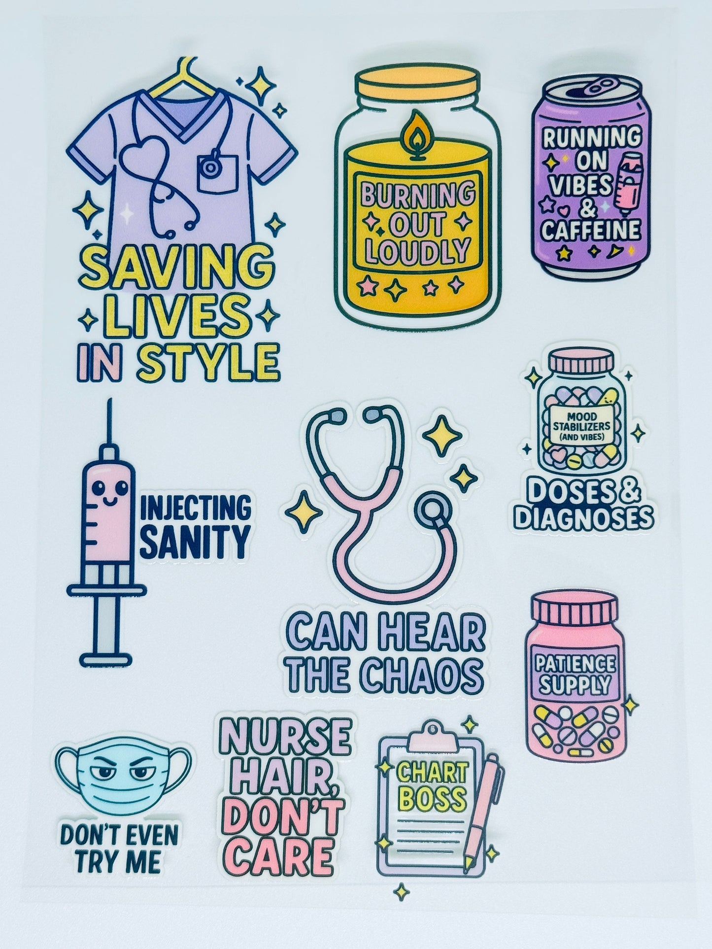 [DOCTORS/NURSE STICKERS] UV Premium Stickers/Decals